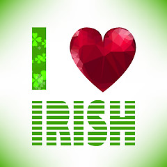 Image showing I love irish