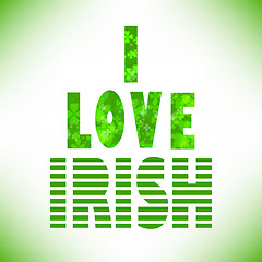 Image showing I love irish
