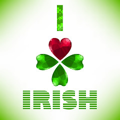 Image showing I love irish