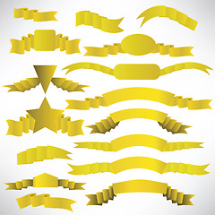 Image showing yellow ribbons