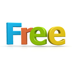 Image showing Free word