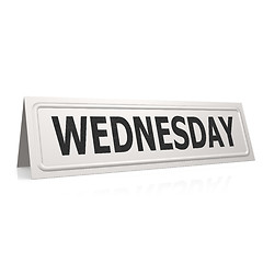 Image showing Wednesday board