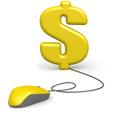 Image showing Yellow mouse dollar