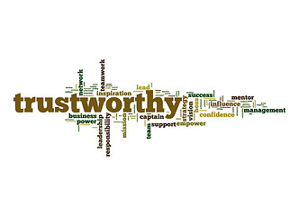 Image showing Trustworthy word cloud