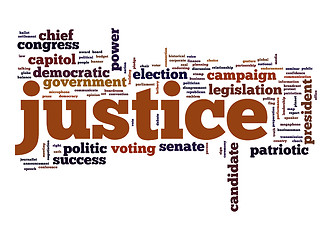 Image showing Justice word cloud