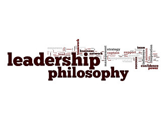 Image showing Leadership philosophy word cloud