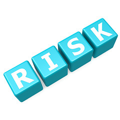 Image showing Risk blue puzzle