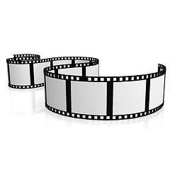 Image showing Isolated film strip