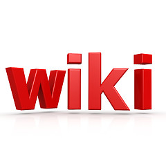 Image showing Red wiki word