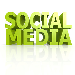 Image showing Social media word