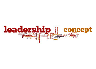 Image showing Leadership concept word cloud