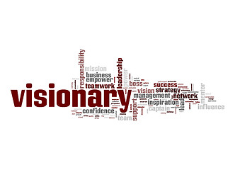 Image showing Visionary word cloud