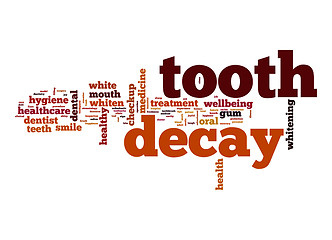 Image showing Tooth decay word cloud