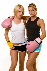 Image showing Two sexy boxers