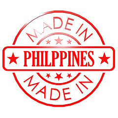 Image showing Made in Philippines red seal