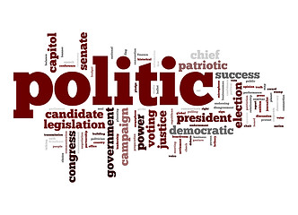 Image showing Politic word cloud