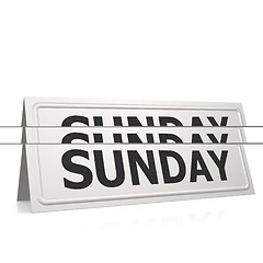 Image showing Sunday board