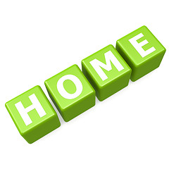 Image showing Home green puzzle