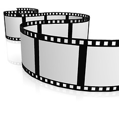 Image showing Isolated film strip