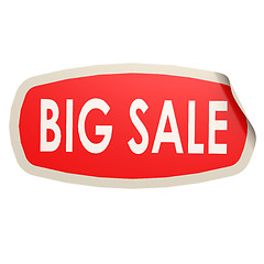 Image showing Big sales sticker
