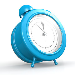 Image showing Blue alarm clock