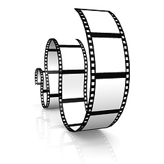 Image showing Isolated film strip