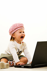 Image showing Baby computer genious