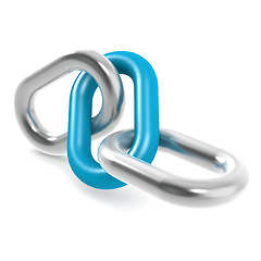 Image showing Blue steel chain