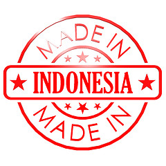 Image showing Made in Indonesia red seal