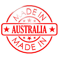 Image showing Made in Australia red seal