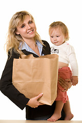 Image showing Working mom