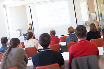 Image showing Lecture at university.