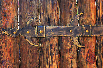 Image showing old wooden door