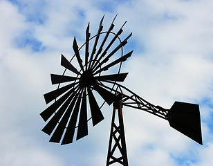 Image showing Windmill water tower