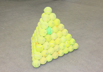 Image showing tennis balls