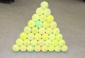 Image showing tennis balls