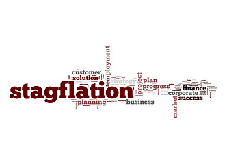 Image showing Stagflation word cloud