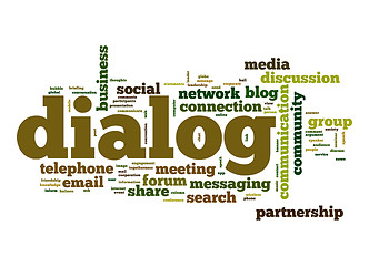 Image showing Dialog word cloud