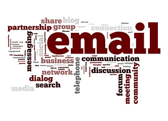 Image showing Email word cloud