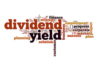 Image showing Dividend yield word cloud