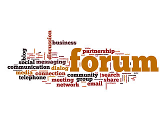 Image showing Forum word cloud