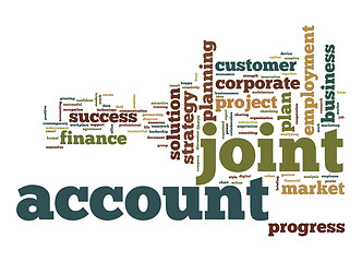 Image showing Joint account word cloud