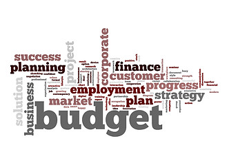 Image showing Budget word cloud