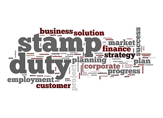 Image showing Stamp duty word cloud