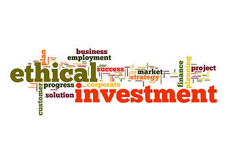 Image showing Ethical investment word cloud