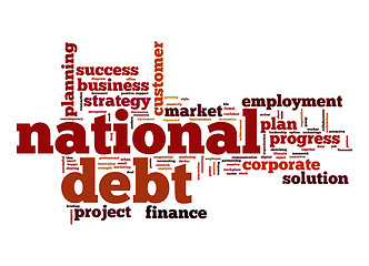 Image showing National debt word cloud