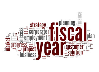 Image showing Fiscal year word cloud