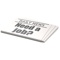 Image showing Newspaper need a job
