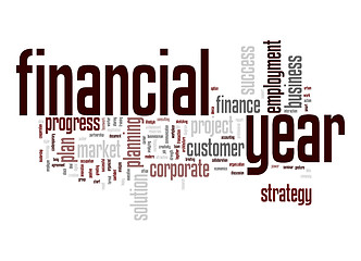 Image showing Financial year word cloud