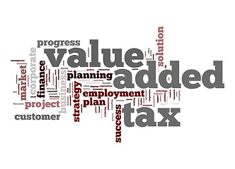 Image showing Value added tax word cloud